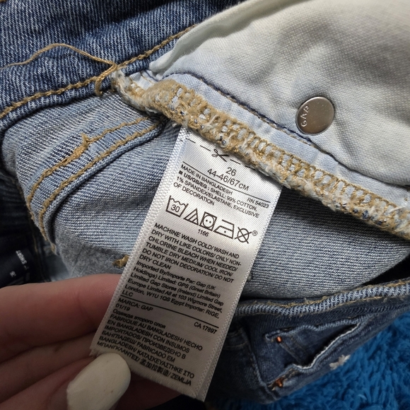 Gap Floral Embroidered Denim Womens Shorts Size 26 - Picture 9 of 9